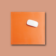 OFFICE leather mouse pad - orange