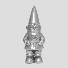 Candle garden gnome NANETTO - silver