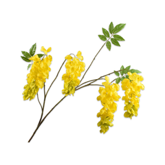 Artificial flower Wisteria branch - yellow M