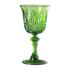 ITALIA wine glass made of acrylic glass - green