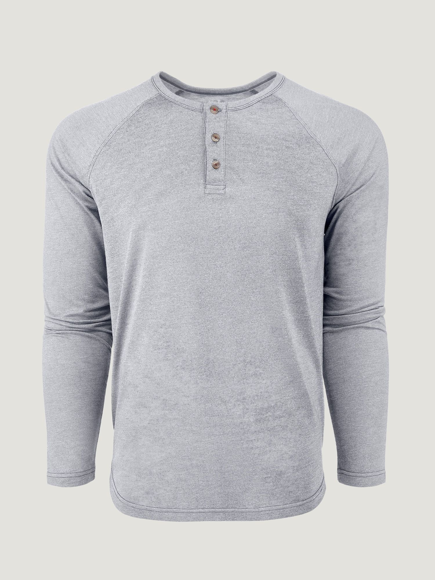 Essentials Men's Slim-Fit Long-Sleeve Henley Shirt, Black