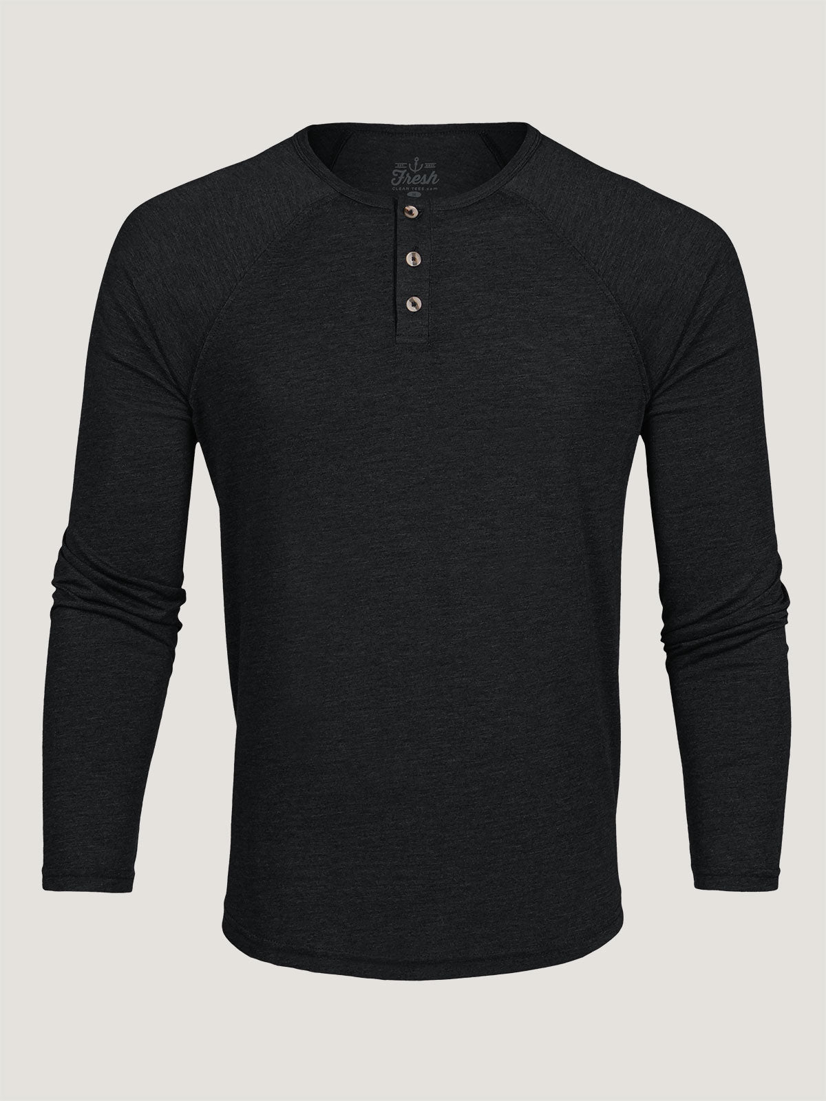   Essentials Men's Slim-Fit Long-Sleeve Henley Shirt,  Black, Small : Clothing, Shoes & Jewelry