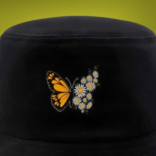 LA BUTTERFLY BUCKET HAT  BLUE/WHITE – Heavy Dream LA