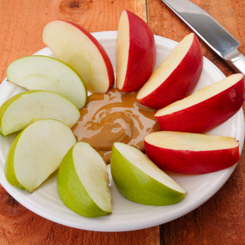 Image of peanut butter with apples