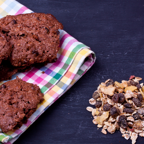 image of healthy muesli cookies