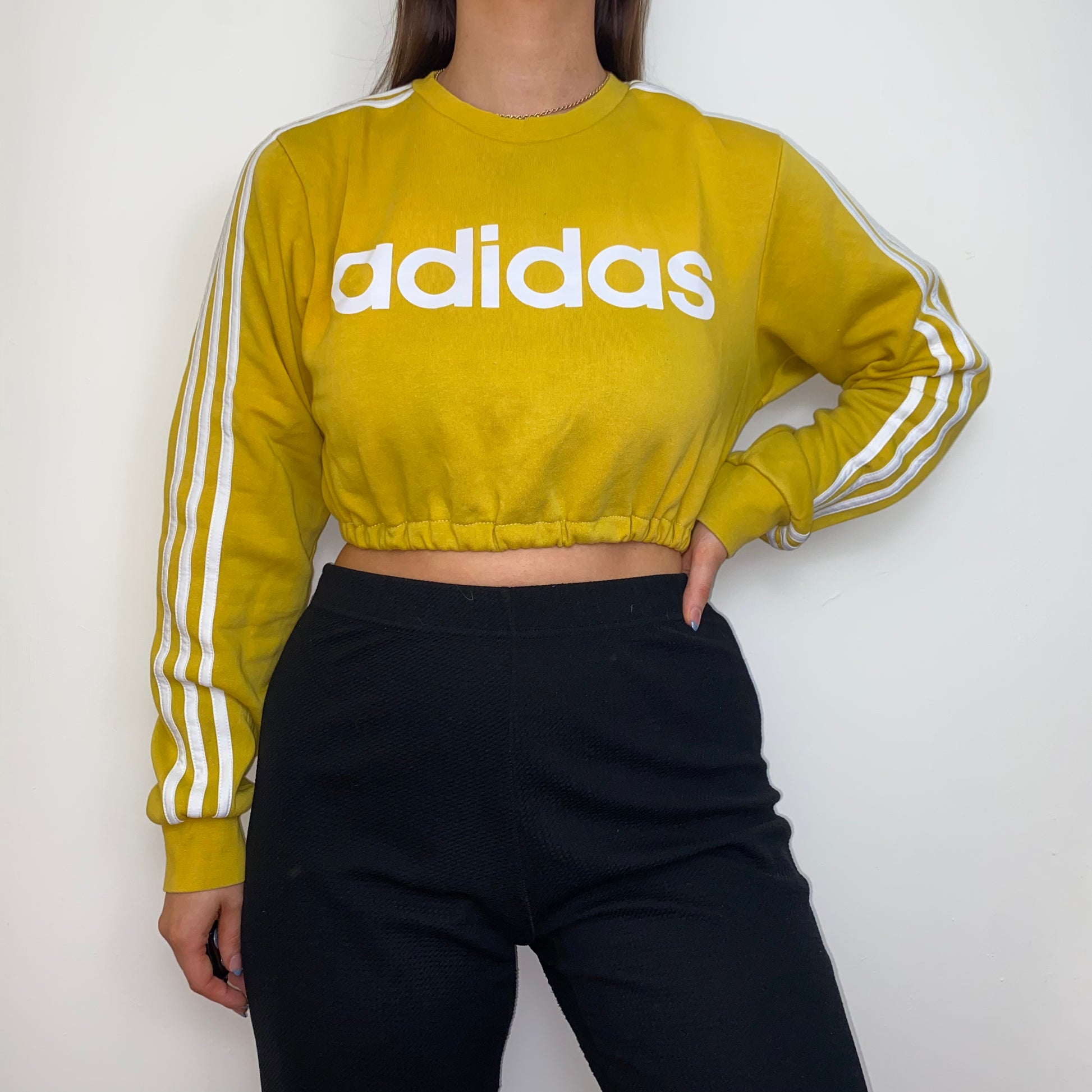 Reworked Yellow Cropped Sweatshirt – HAZEL LAYNE VINTAGE