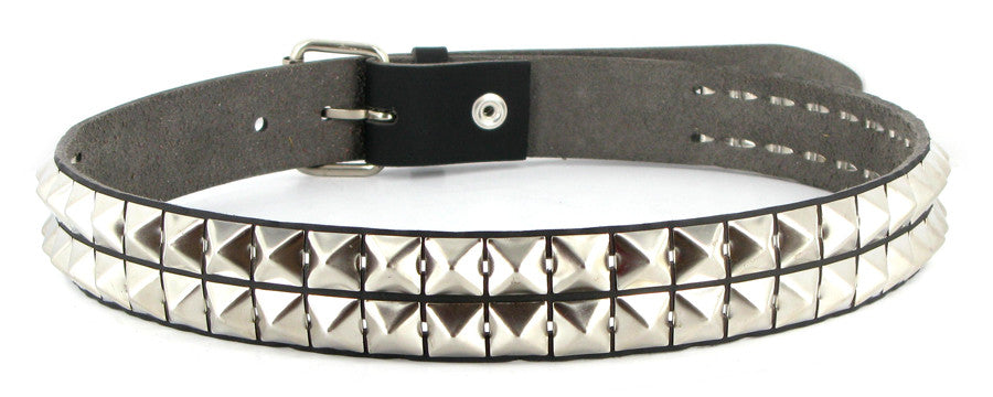 Four Row Pyramid Studded Belt