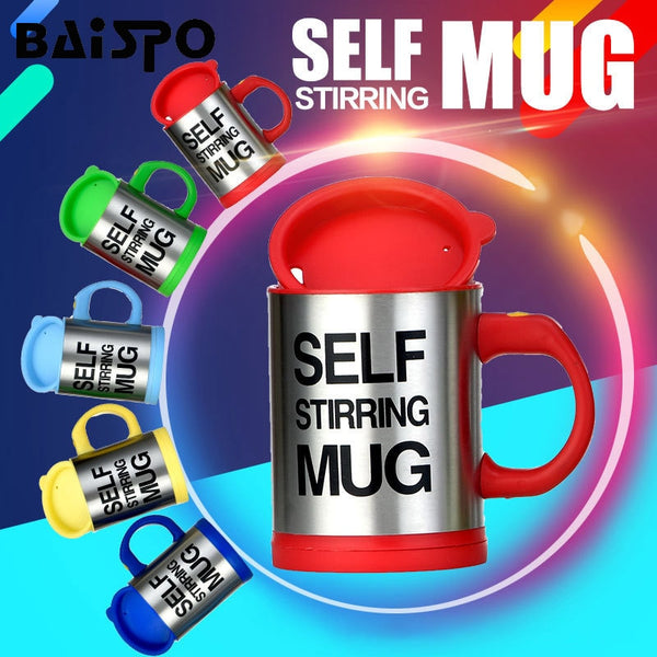 Automatic Self Stirring Mug - Magnetic Stainless Steel Eco-Friendly Self Mixing  Coffee Cup - Shop For Faves