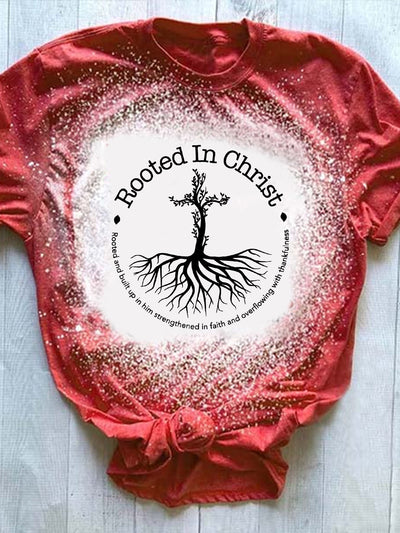 Rooted In Christ Tie Dye T-shirt
