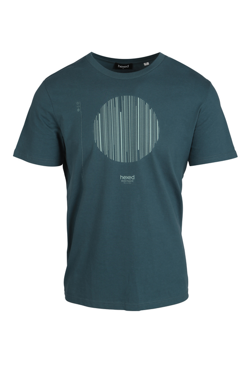 TEAL AUDIO CIRCLE PRINT TEE