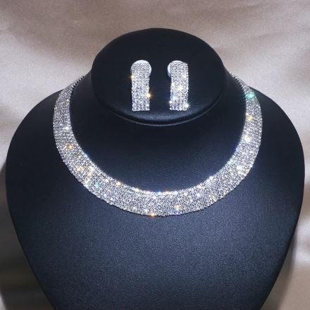 Quinceañera Rhinestone Jewelry Set 