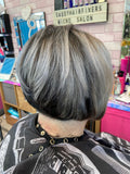 Black and silver tone colour flashes 2022 