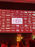 Main screen at the red carpet event HBA 2023 