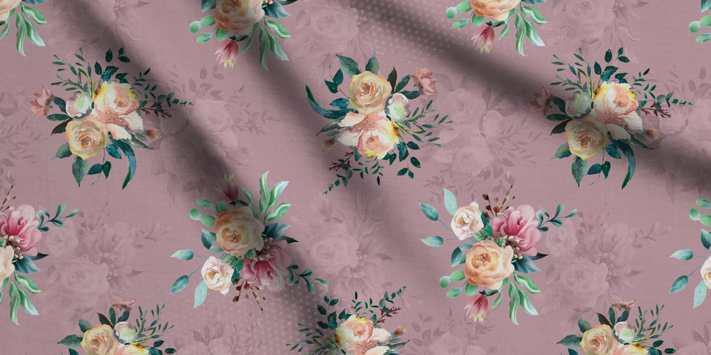 Floral Print Organza Fabric