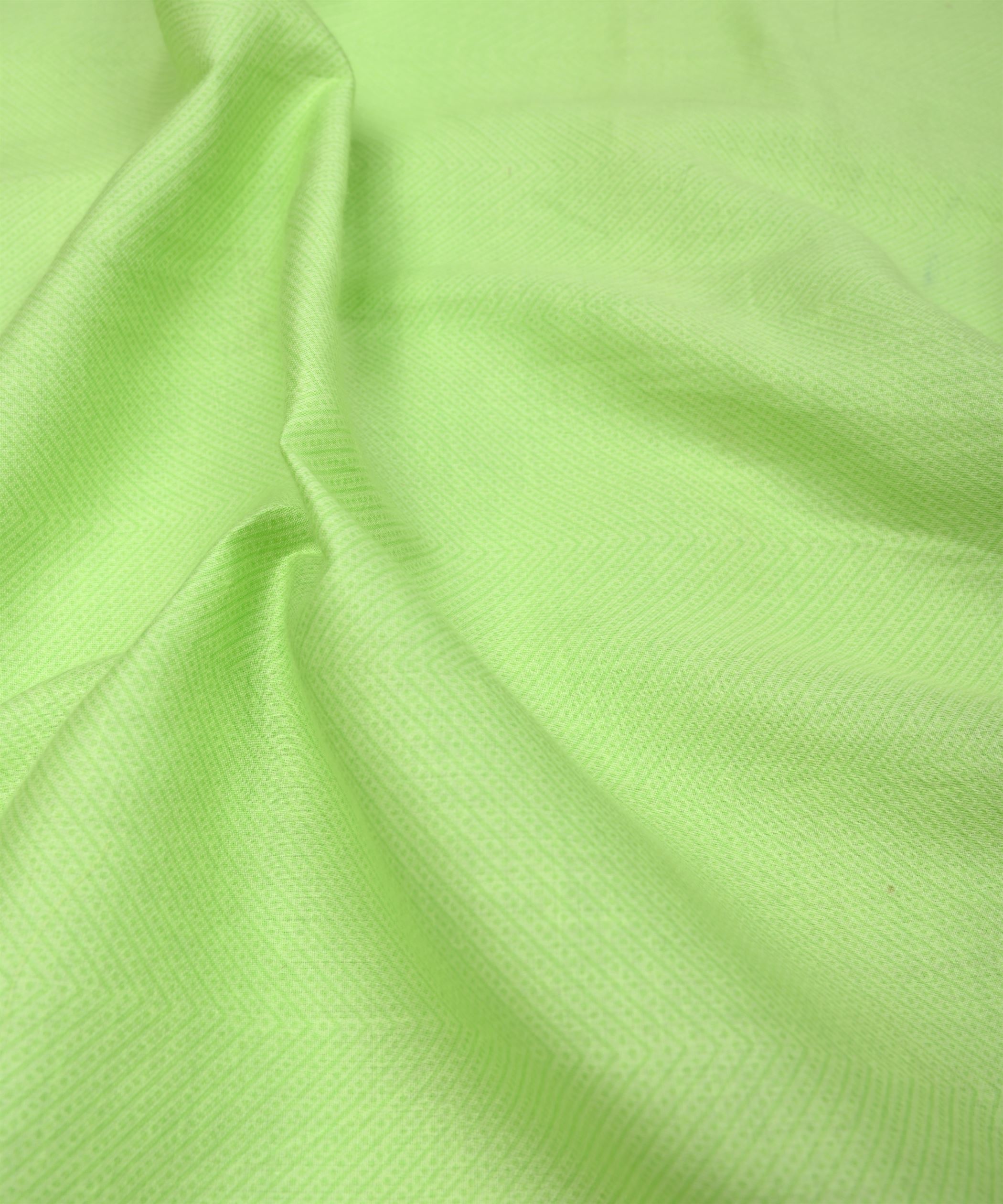 Buy Pista Green Printed Cotton Satin Fabric-3 Online | Fabric Depot