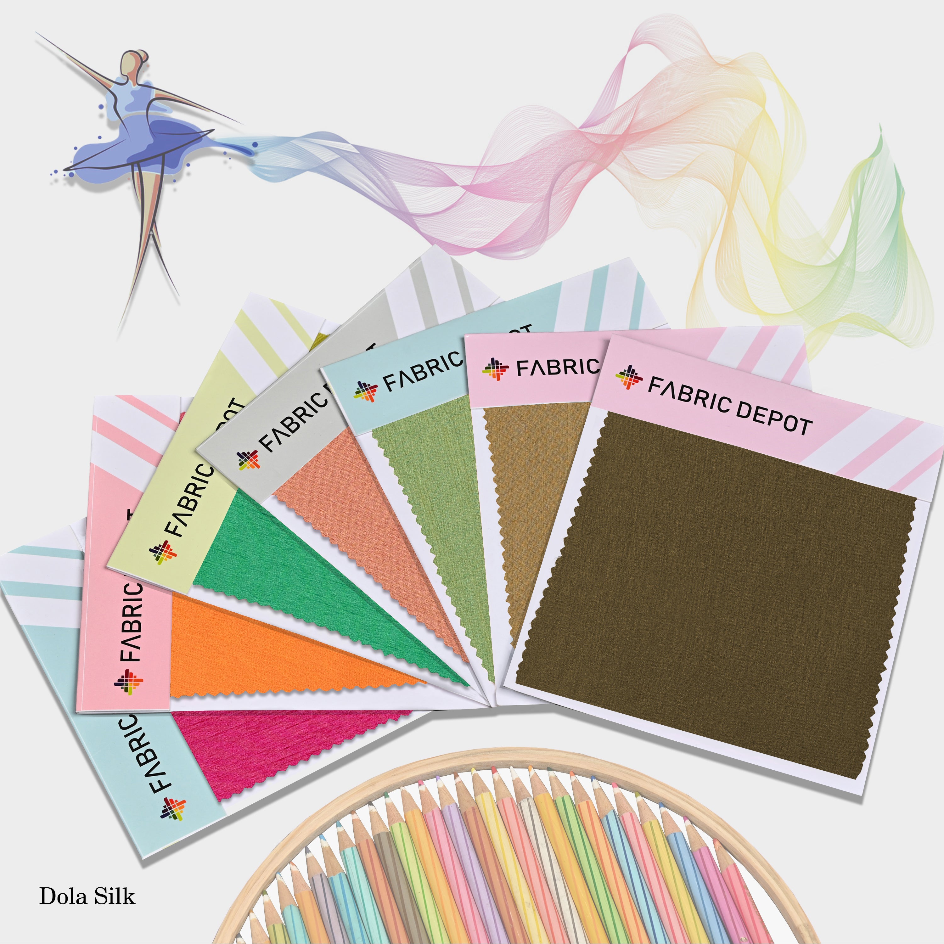 Rayon Swatch Card Fabric Depot