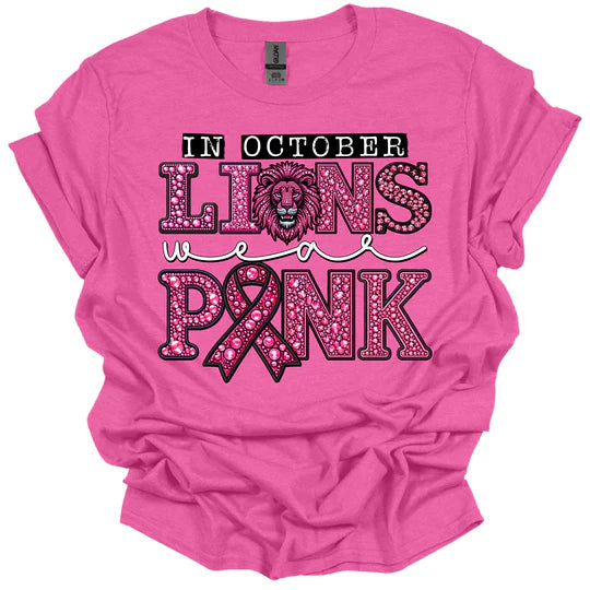 In October Lions Wear Pink