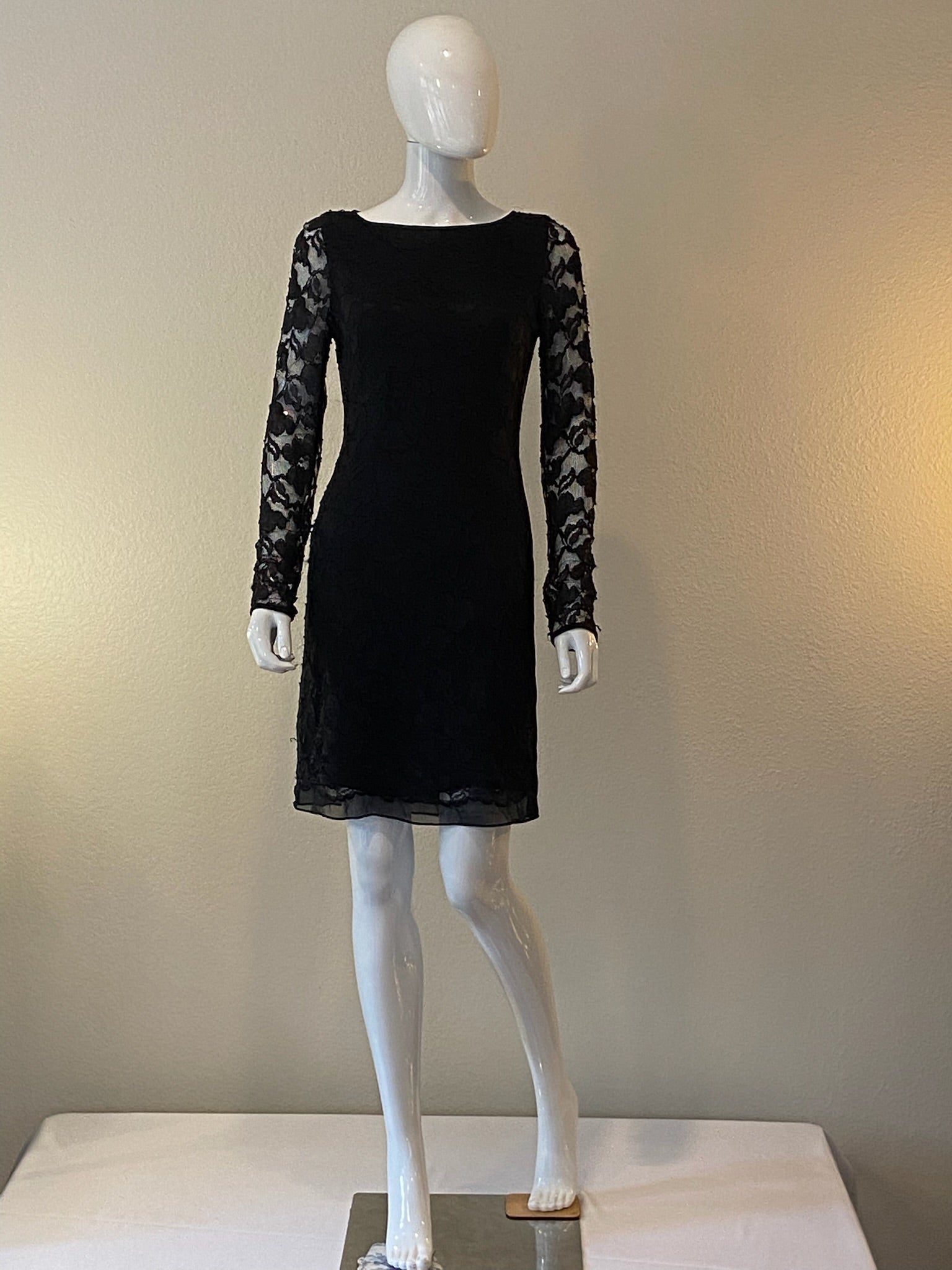 Diane Von Furstenberg Black Lace Dress