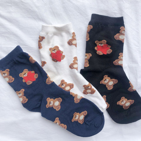 Teddy Socks All three colors