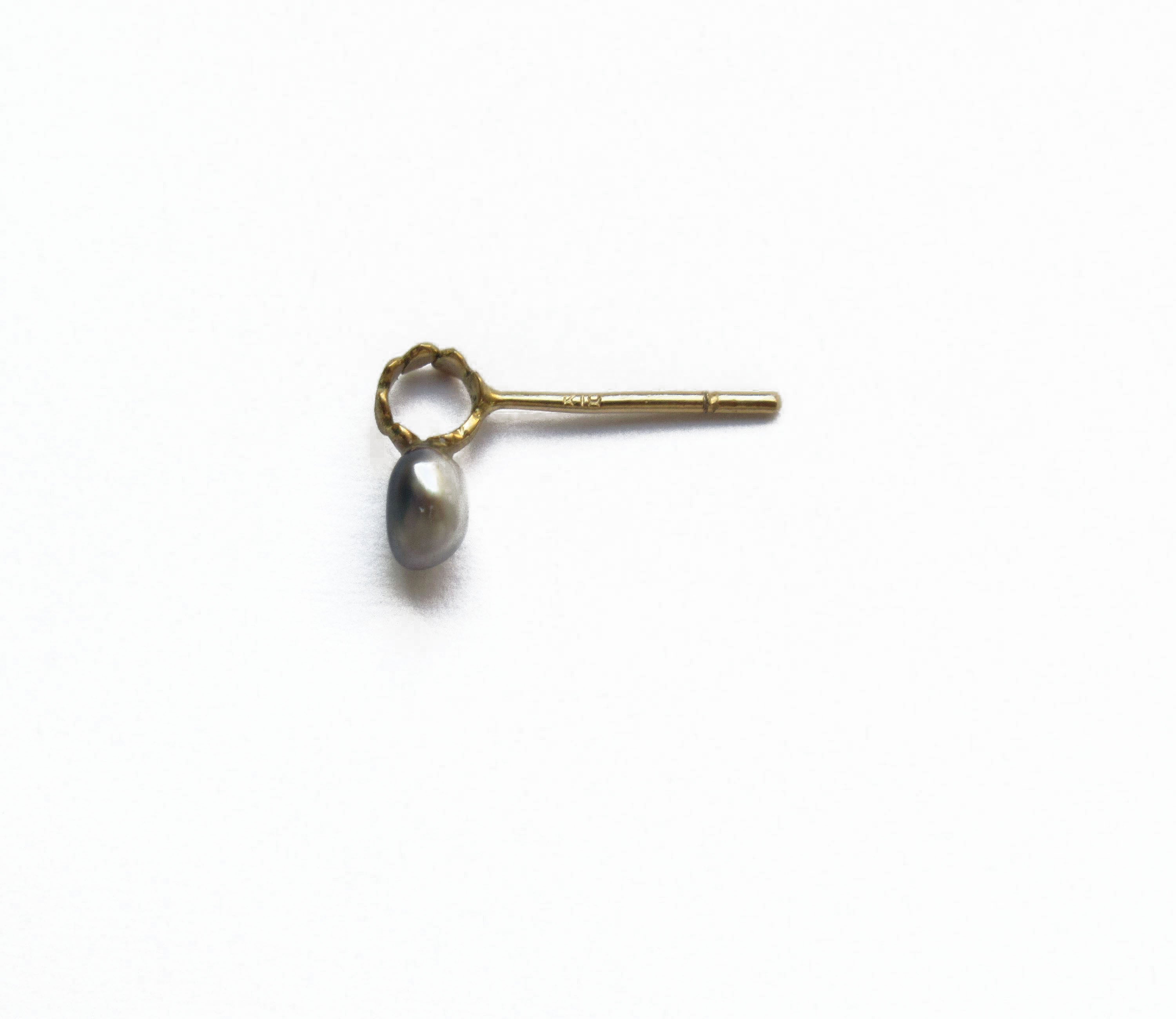 アウトレット品 D´HEYGERE ディヘラ ピアス PEARL PIN 片耳 レディース