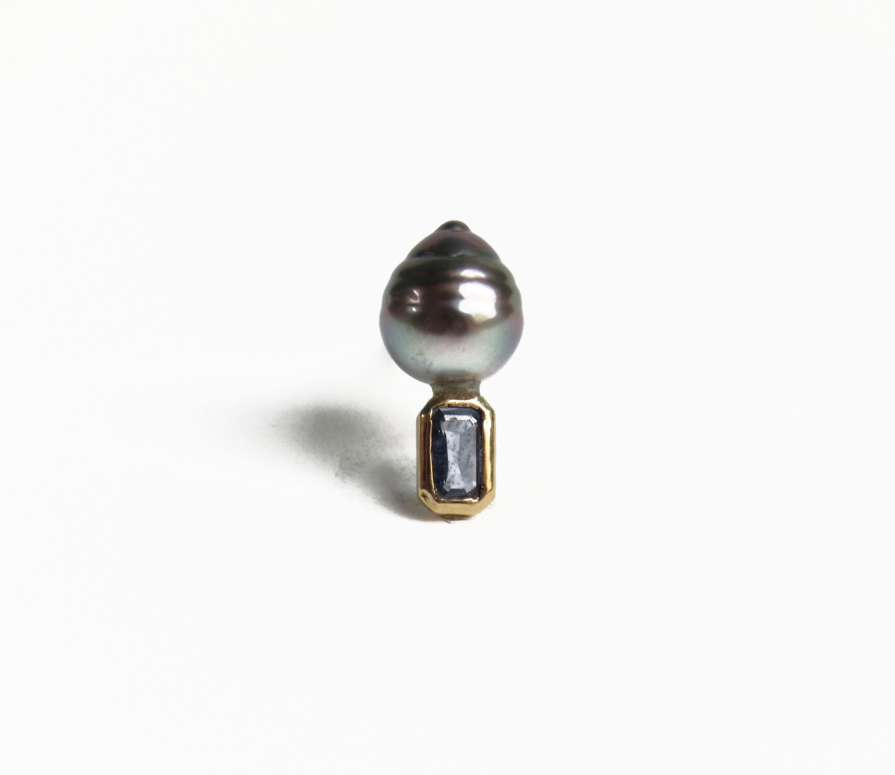 ポイント10倍！ D´HEYGERE ディヘラ ピアス PEARL PIN 片耳