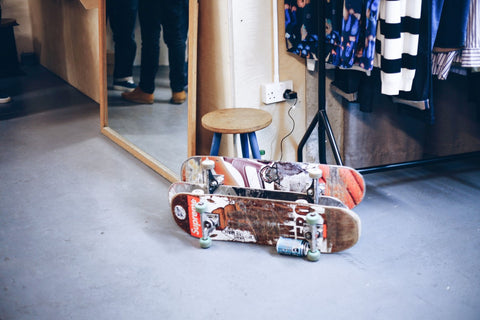 Photo of skateboards 