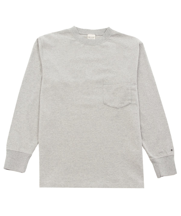 Snow Peak: Recycled Cotton Heavy T Shirt Marl Grey | Copperfield