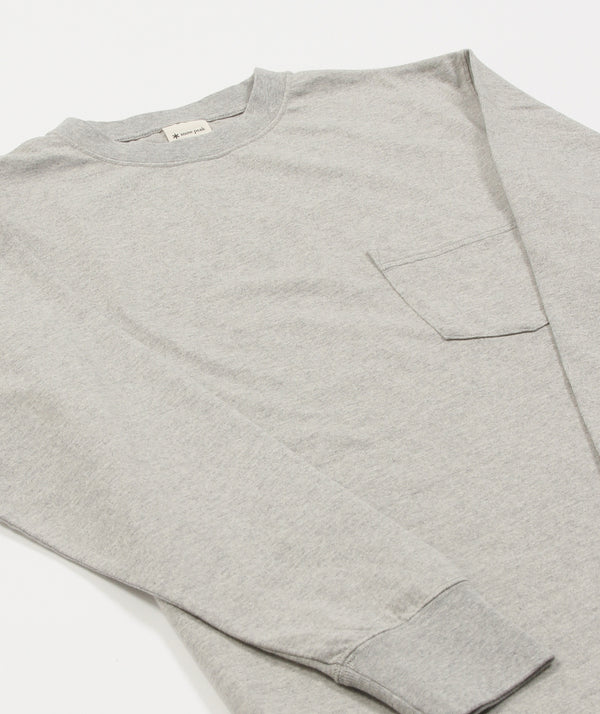 Snow Peak Recycled Cotton Mock Neck L/S T-Shirt | Shop at Copperfield