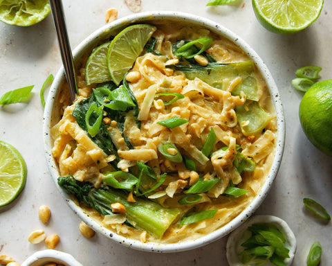Thai peanut noodle soup