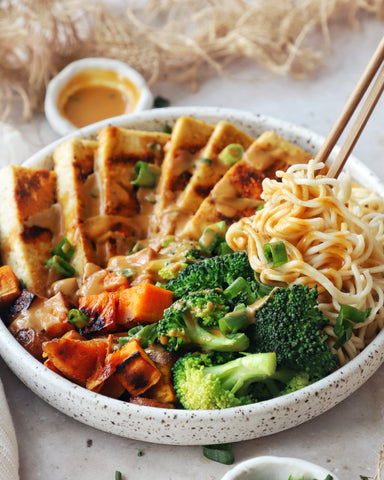 Crispy Tofu & Ramen Noodle Bowl