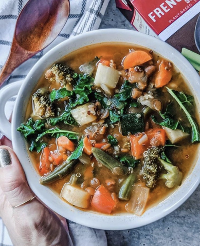 Detox Lentil Vegetable Soup by @coconutkate