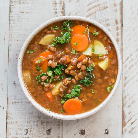 Loaded Root Veggie Lentil Soup