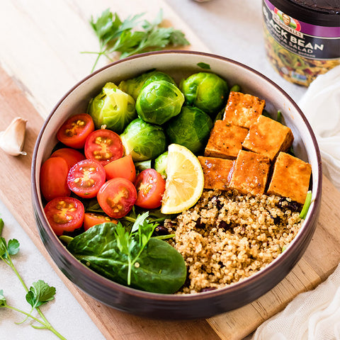 Sweet & Savory Quinoa Bowl by Lenny Wu @vegamelon