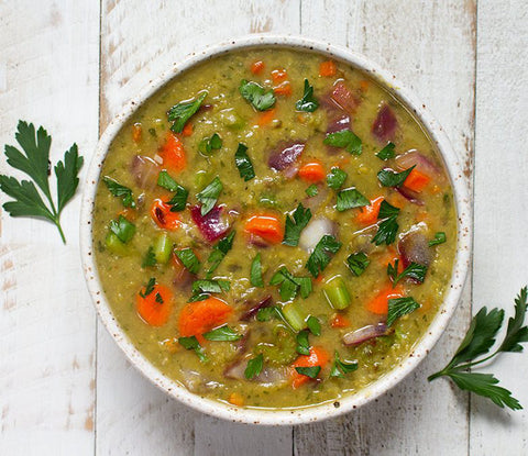 Delicious Split Pea Soup Dr. McDougall's Right Foods