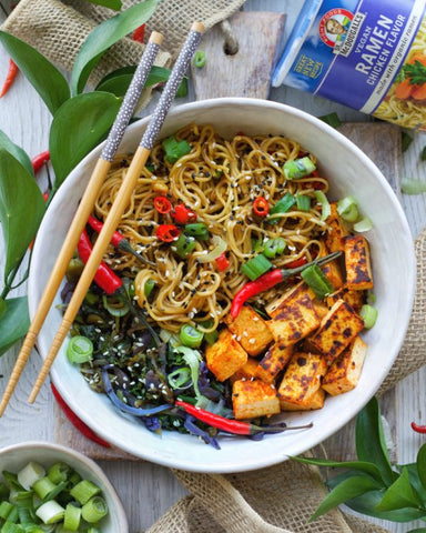 Sweet and Spicy Ramen Bowl by @plantifullybased