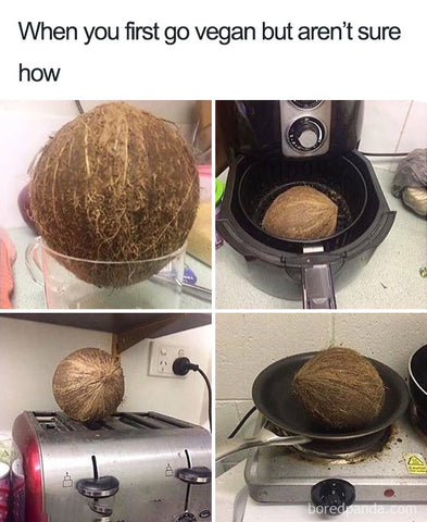 vegan meme coconut