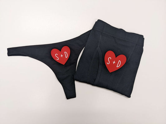 Couples Matching Underwear Set - Property of Name – Celestial Red Shop
