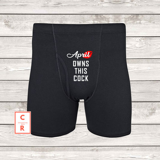 Custom Text Boxer Briefs – Celestial Red Shop