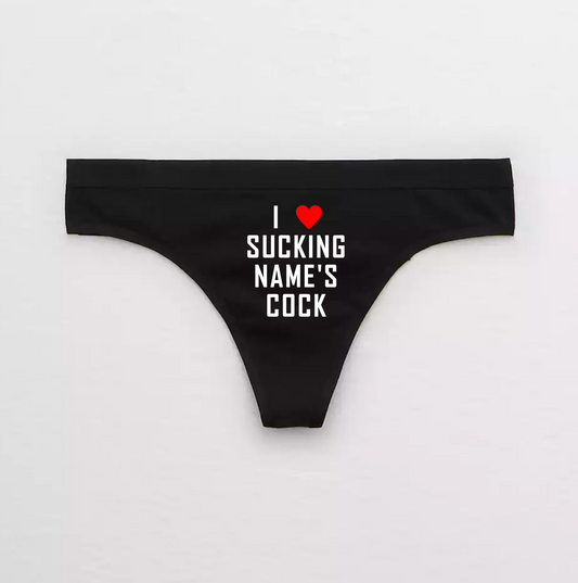 Custom Name's Dick Fan Club Thong – Celestial Red Shop