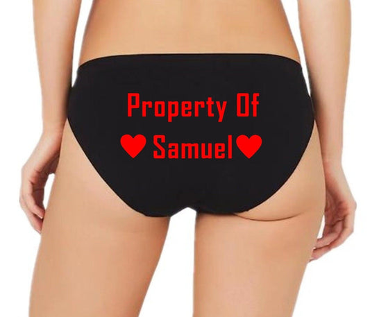 Personalized Property of Name Panties – Celestial Red Shop