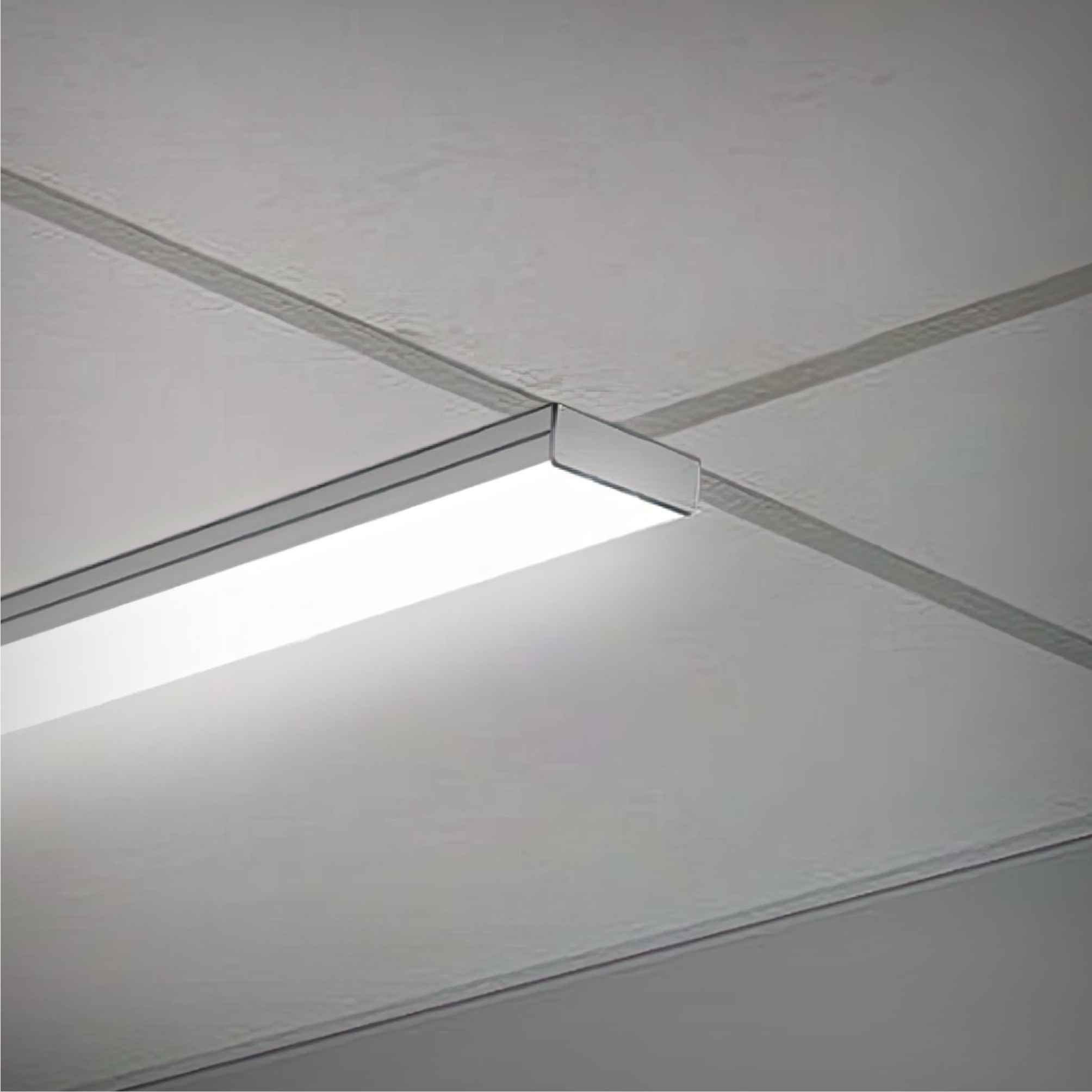 Low-profile Linear LED T-Bar Grid Ceiling Light with a 1.75-Inch profile