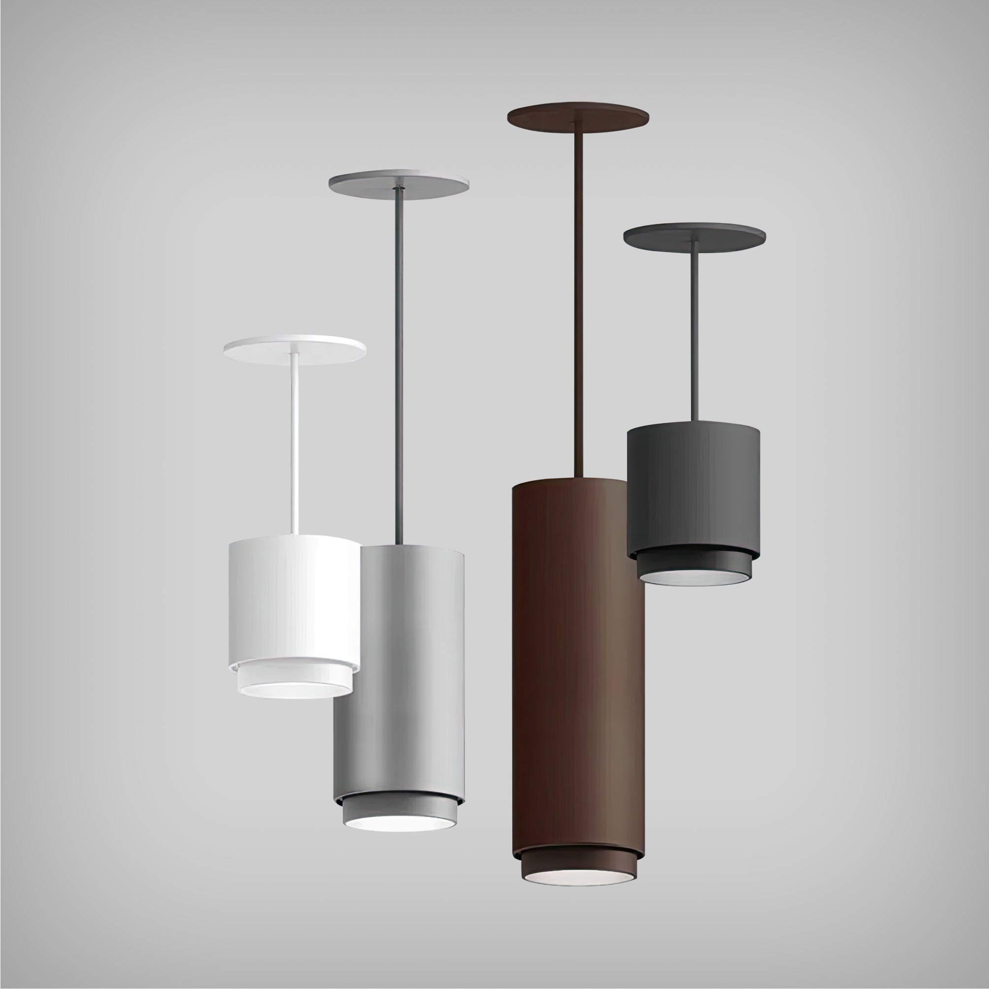 Anti-Glare Shroud LED Cylinder Pendant Light - LED Lights Direct