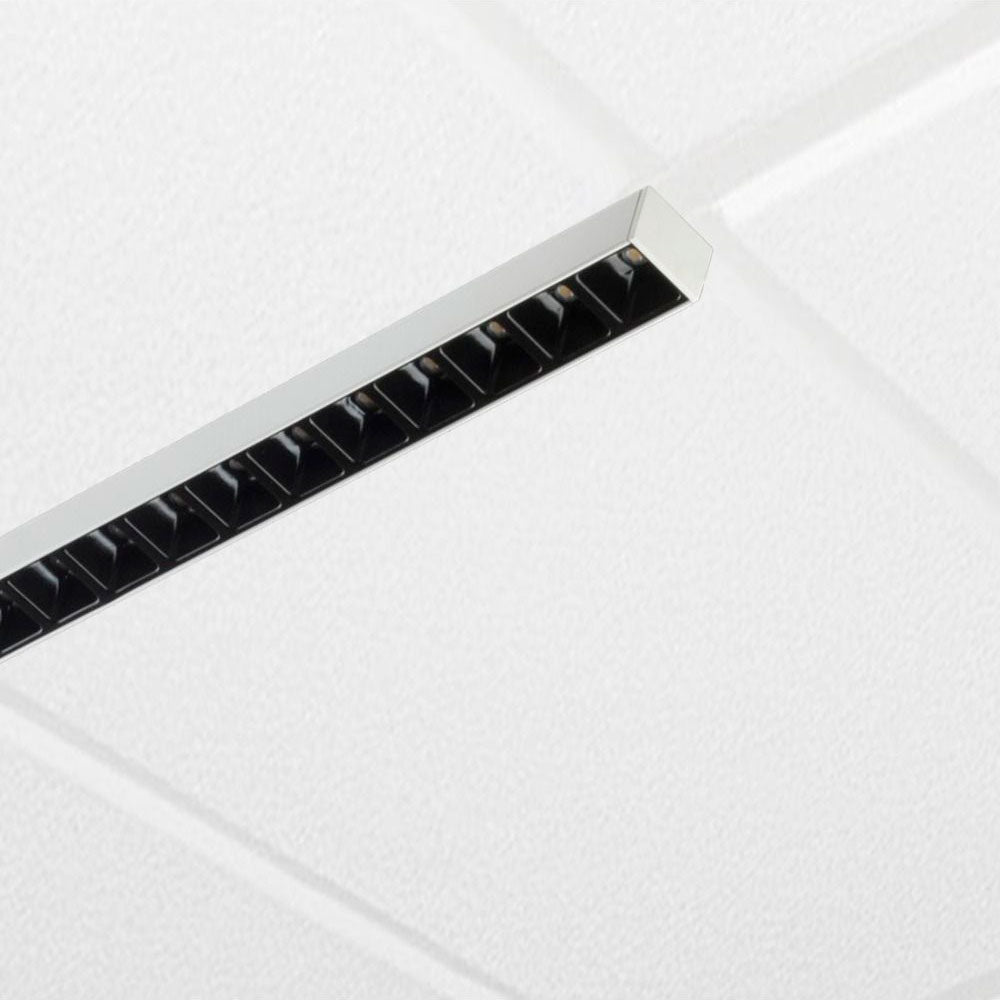Louver Lens Linear LED T-Bar Grid Ceiling Light with a 1-Inch low-profile design