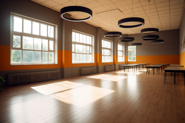 Track Pendants in School Classroom – LED Lights Direct