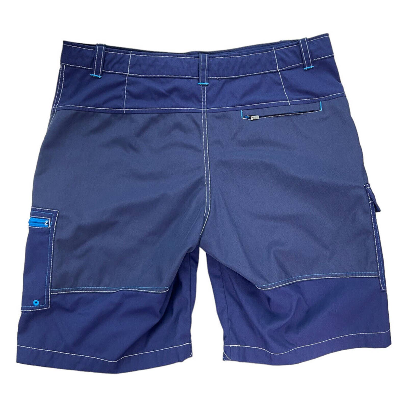 Sperry Top-Sider Cargo Shorts Men’s Large Blue Nylon Blend Swim Beach Hybrid