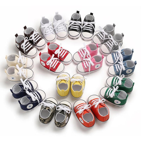Lace Up Star Baby Shoes