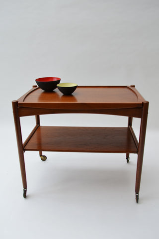 Danish Teak Serving Trolley by Hans J Wegner for Andreas Tuck - Mid Century Modern 1950's