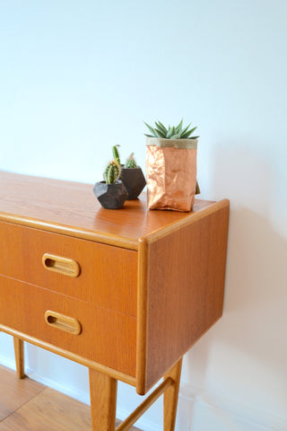 Vintage Danish Teak Chest of Drawers - 1960's - Mid Century Modern