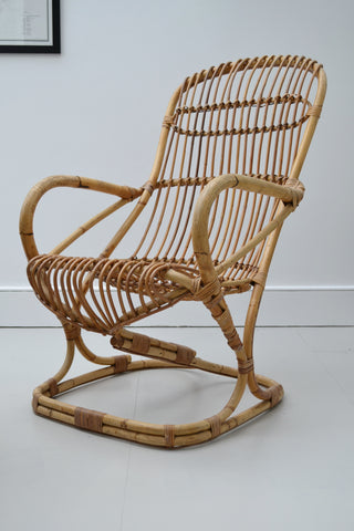 Vintage Rattan/Cane Chair - Mid Century Modern