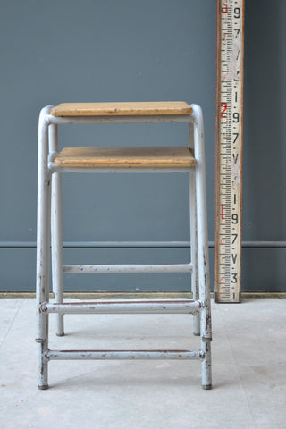 Pair of  Vintage School Science Stools - Industrial Look